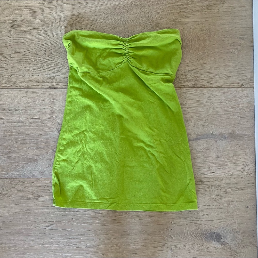 Green Y2k tube top